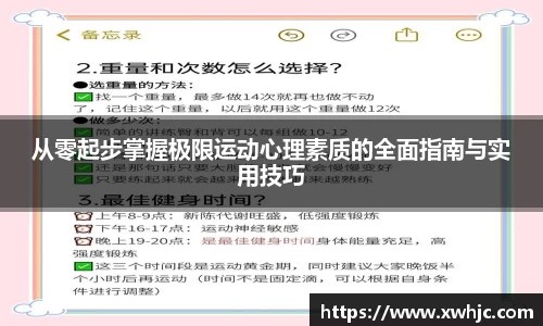 从零起步掌握极限运动心理素质的全面指南与实用技巧